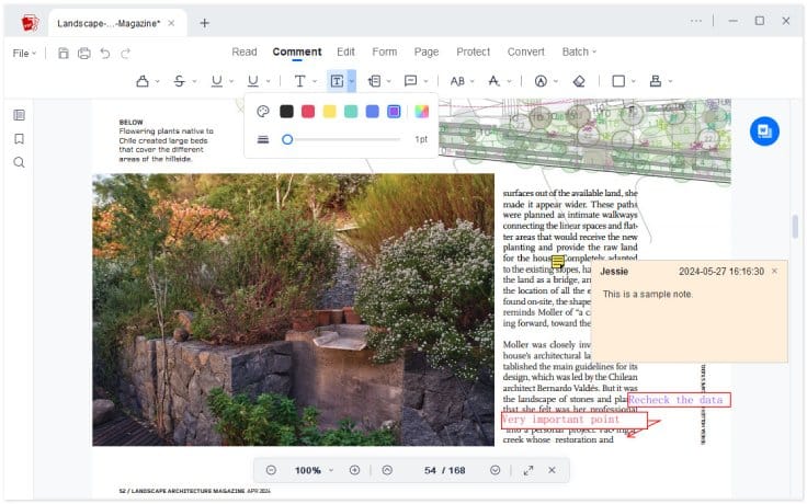 pdf note taking