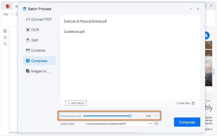 flexible pdf compression