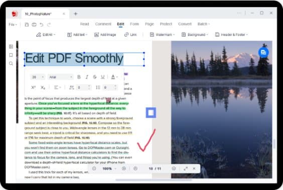 edit pdf content