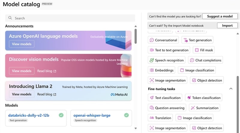 azure ai interface