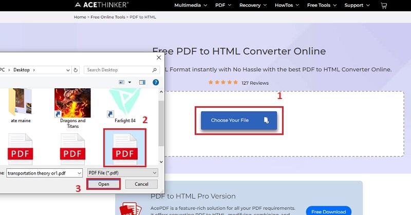 upload pdf file
