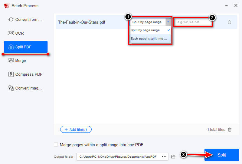 select split type
