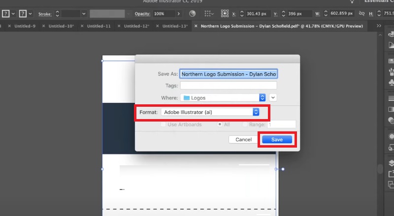 save the converted vector file
