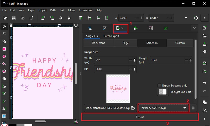 convert the vector object