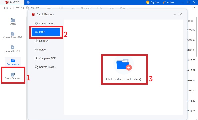 choose ocr language and settings in the ocr tool dialog box