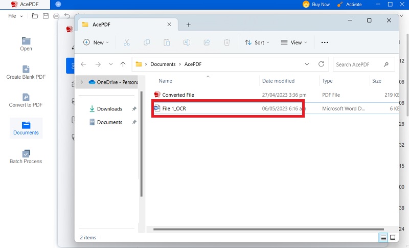 save the file