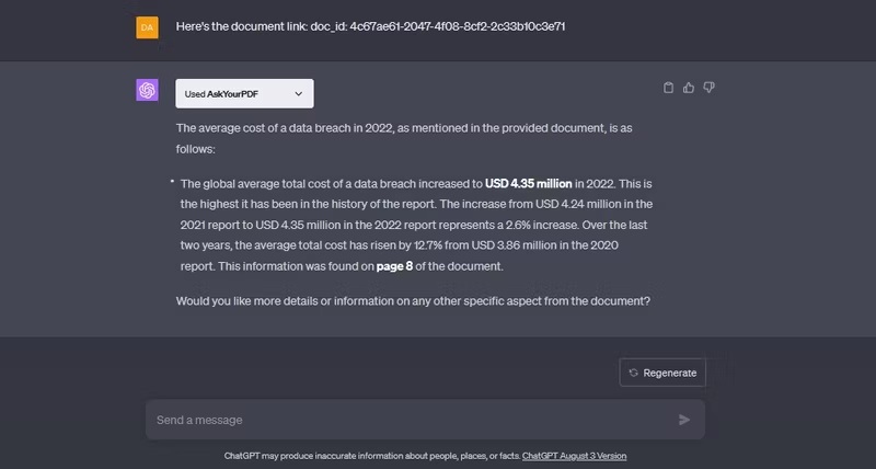 askyourpdf interface