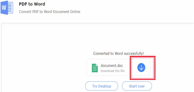 download the converted file