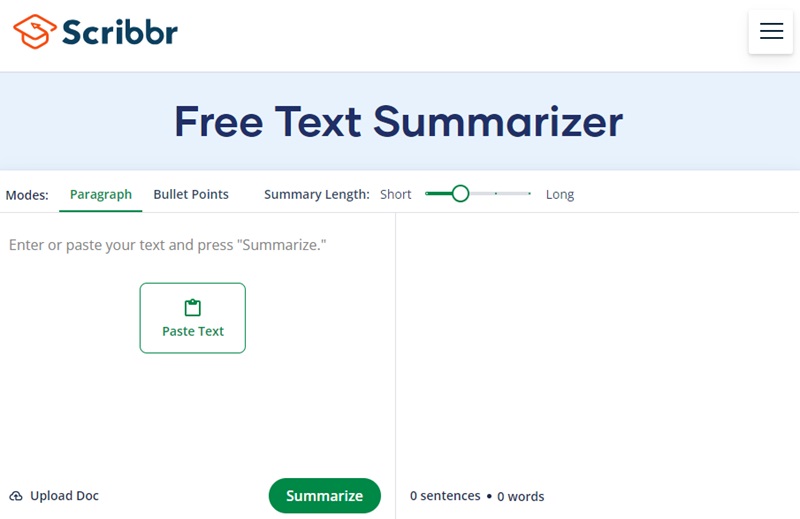 scribbr interface