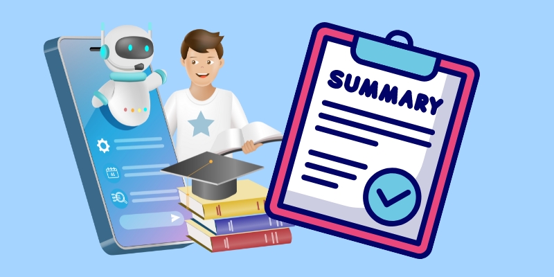 document summrizer types displayed image
