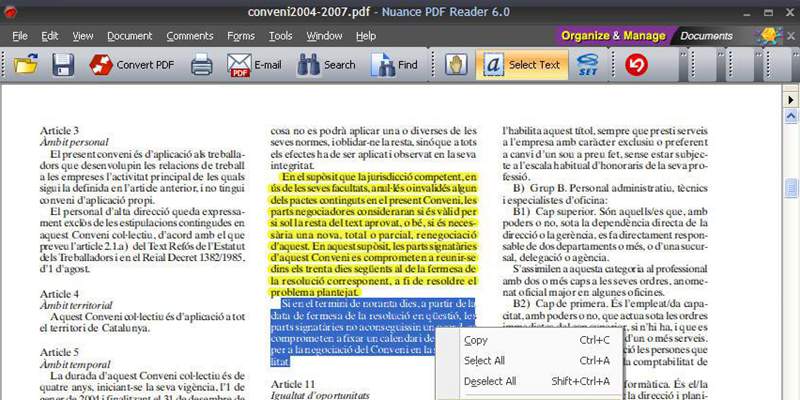 nuance pdf interface