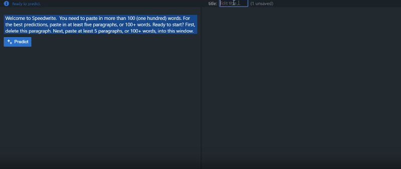 speedwrite interface