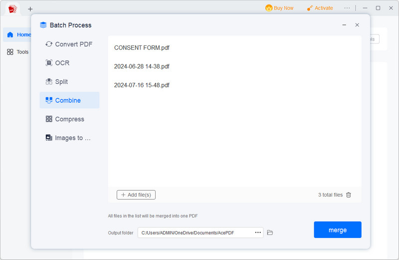 import multiple pdf files