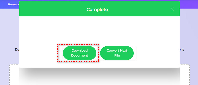 download the converted file