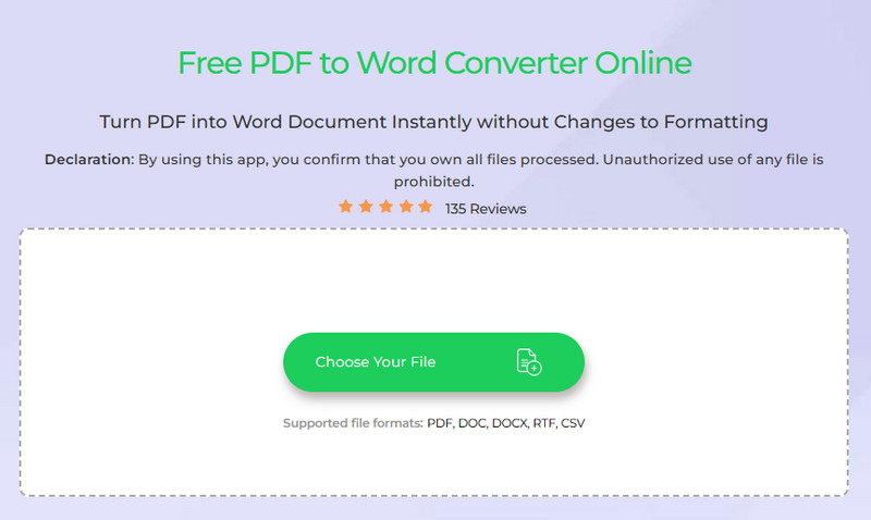 access the online converter