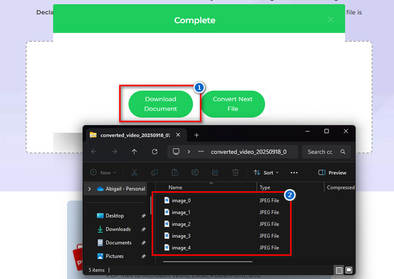 download the converted file and view it