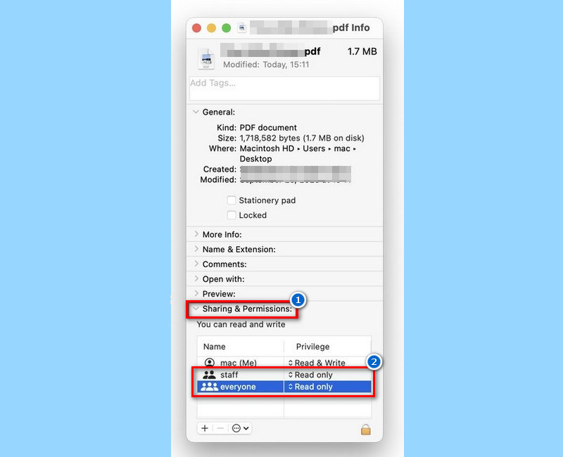make read-only your pdf file on mac
