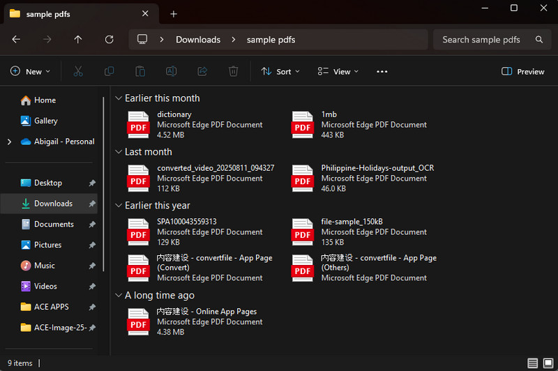 open file manager and locate the file