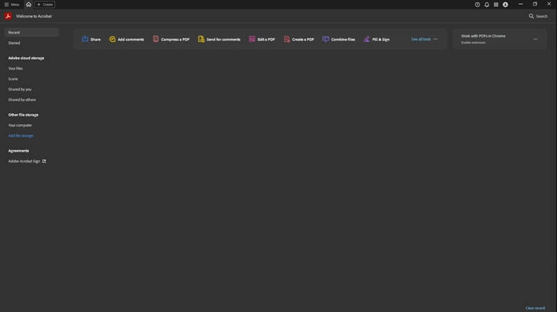 adobe acrobat interface