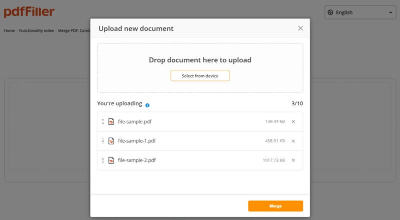 pdf filler merge